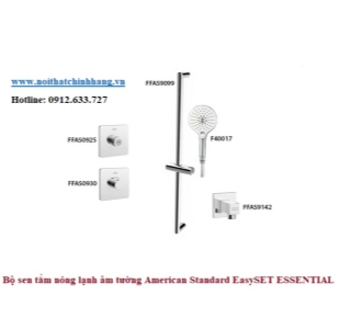 Bộ sen tắm nóng lạnh âm tường American Standard EasySET - ESSENTIAL