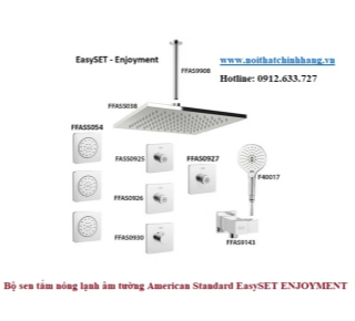 Bộ sen tắm nóng lạnh âm tường American Standard EasySET - ENJOYMENT