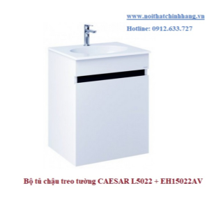 Bộ tủ treo + chậu rửa Caesar L5022 + EH15022AV