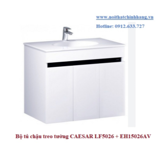 Bộ tủ treo tường + chậu rửa CAESAR LF5026 + EH15026AV