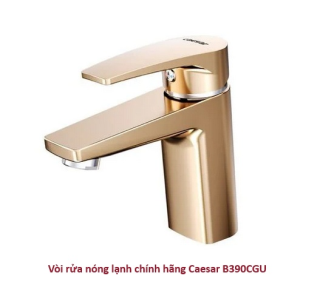 Vòi rửa mặt nóng lạnh 1 chân chính hãng Caesar B390CGU
