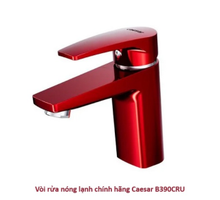 Vòi rửa mặt nóng lạnh 1 chân chính hãng Caesar B390CRU
