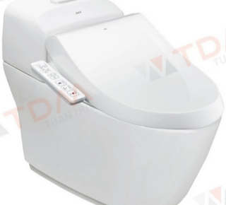 Bàn cầu 1 khối + nắp rửa điện tử INAX AC-1032 + CW-H18VN