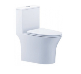 Bàn Cầu Một Khối nắp êm chính hãng Caesar C1391