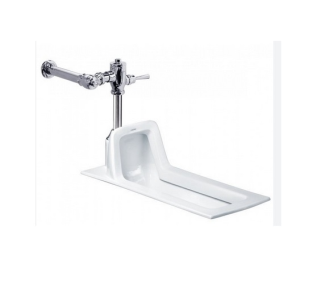 Bàn Cầu Xổm + Van Xả CAESAR C1250 + BF523A