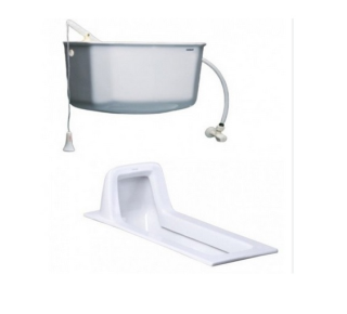 Bàn cầu xổm xả giật CAESAR CS1230