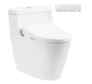 Bàn cầu 1 khối nắp điện tử cao cấp TOTO MS636CDRW23