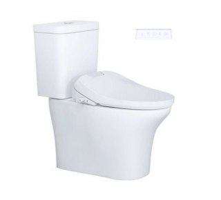 Bàn Cầu một khối + Nắp rửa điện tử Caesar C1341F + TAF610H