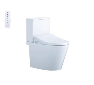 Bàn Cầu một khối + Nắp rửa điện tử Caesar CD1342F + TAF512H