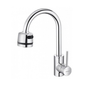 Vòi bếp gắn chậu nóng lạnh CAESAR K695CV