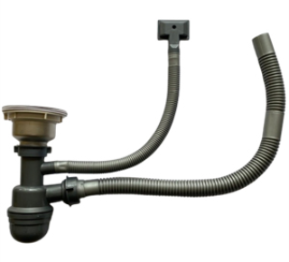 Bộ xi phông chậu rửa bát 1 hố chính hãng Caesar KSF001
