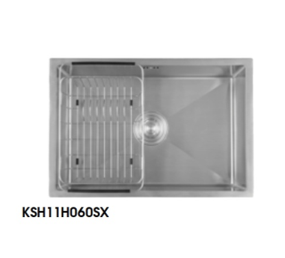 Chậu rửa bát 1 hố inox 304 chính hãng Caesar KSH11H060SX